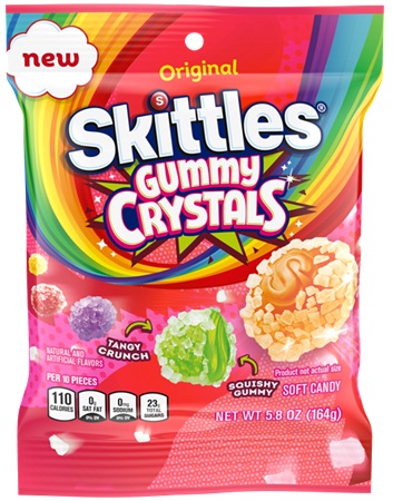 SKITTLES PEG GUMMIES CRYSTALS ORIG. 5.8OZ**AVAILABLE - 11/2026**