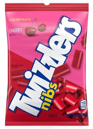 TWIZZLERS CHERRY NIBS 6OZ PEG BAG
