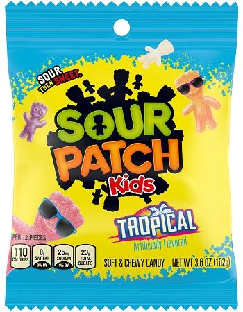 SOUR PATCH 3.6OZ PEG KIDS TROPICAL