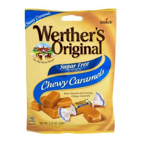 WERTHER'S CHEWY SUGAR FREE 2.75OZ PEG
