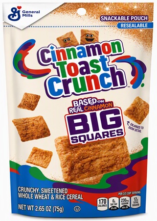 CINNAMON TOAST CRUNCH BIG SQUARES REAL CINNAMON  2.65OZ**AVAILABLE - 01/2027**