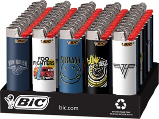 BIC LIGH.LIMITED .ROCK BANDS**LIMITED EDITION AVAILABLE WHILE INVENTORY LASTS**