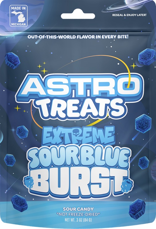 ASTRO TREATS GUMMY BURST - EXTREME SOUR BLUE BURST