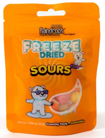 RAINDROPS FREEZE DRIED SOURS .88OZ