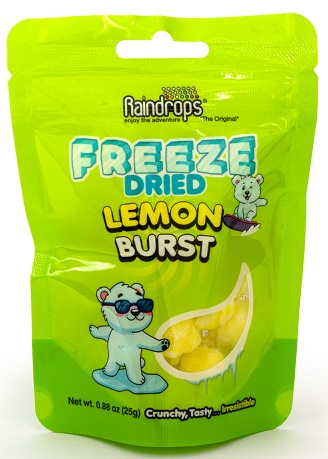 RAINDROPS FREEZE DRIED LEMON BURST .88OZ