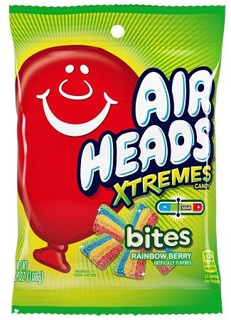 AIRHEADS EXTREMES BITES 3.8OZ PEG BAG