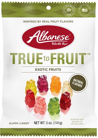 ALBANESE TRUE TO FRUIT EXOTIC FRUITS PEG 5OZ