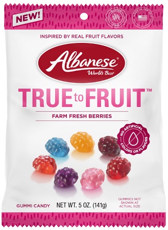 ALBANESE TRUE TO FRUIT FARM FRESH BERRIES PEG 5OZ