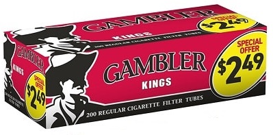 GAMBLER TUBES KING REG.($2.49)**$3 OFF PER CASE - LIMITED TIME**