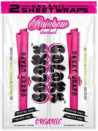 COLORS SHEET WRAPS RAINBOW SHERBERT**$2.00 PER BOX NET PRICING PROMO**