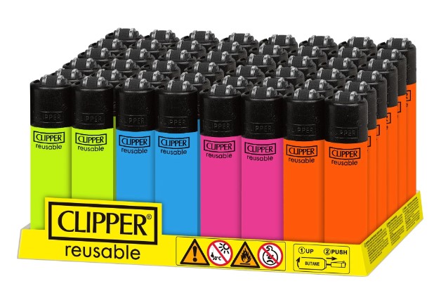 CLIPPER LIGHTER SOLID FLUO MINI