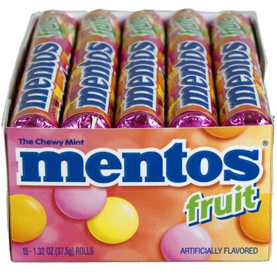 MENTOS ROLLS FRUIT 1.32OZ