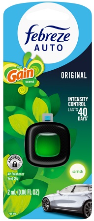 FEBREZE AUTO 1CT GAIN ORIGINAL**AVAILABLE BY SPECIAL ORDER ONLY, ALLOW 21 DAYS LEADTIME