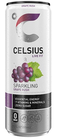 CELSIUS SPARKLING - GRAPE -12oz