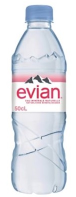 EVIAN BOTTLED WATER 50CL(16.9OZ)