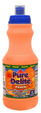 PURE DELITE PEACH DRINK24/16OZ