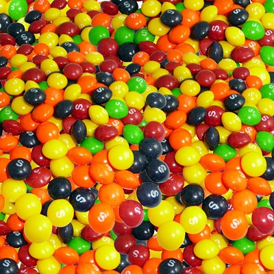 BULK SKITTLES 25LB UNWRAPPED