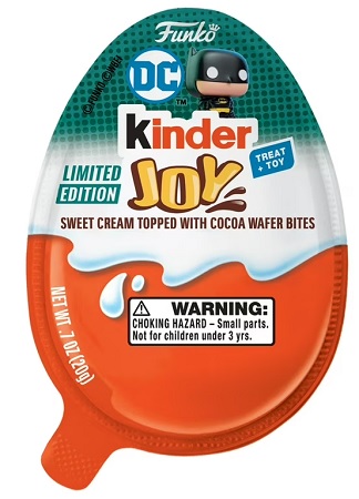 KINDER JOY TREAT W/TOY .7OZ *FUNKO POP DC*