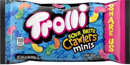 TROLLI SOUR BRITE CRAWLERS MINI 3.5OZ