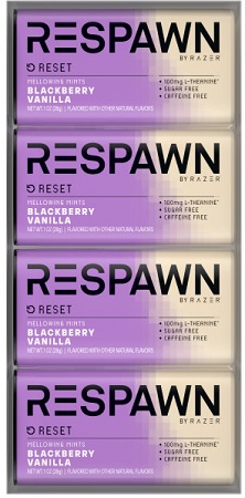 RESPAWN BLACKBERRY VANILLA SUGARFREE MINT*$4.00 OFF PER BOX*