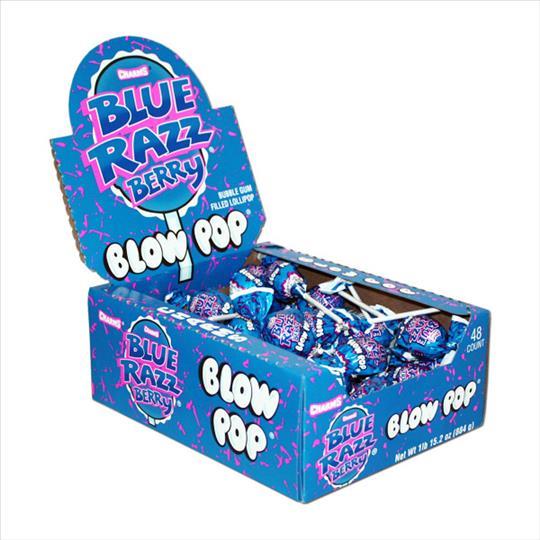 CHARMS BLOW POP BLUE RAZZ $.25 .65OZ