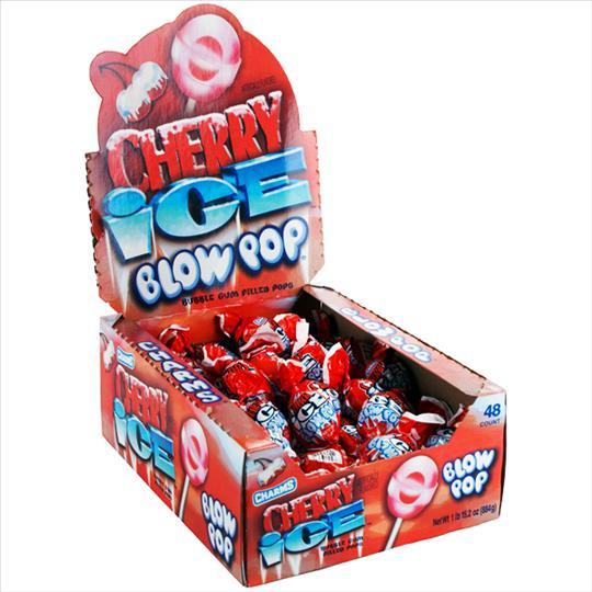 CHARMS BLOW POP CHERRY ICE $.25 .65OZ