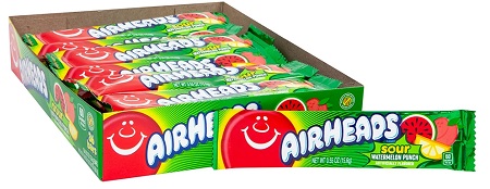 AIRHEADS SOUR WATERMELON ($.35) .55OZ