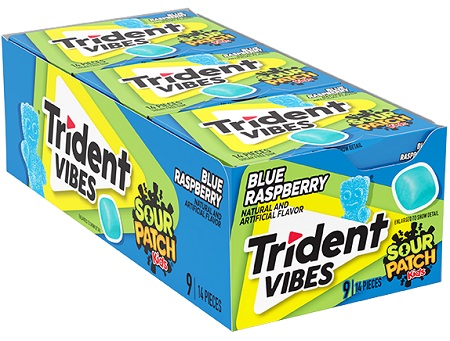 TRIDENT VIBES PACK SOUR PATCH BLUE 14PC.