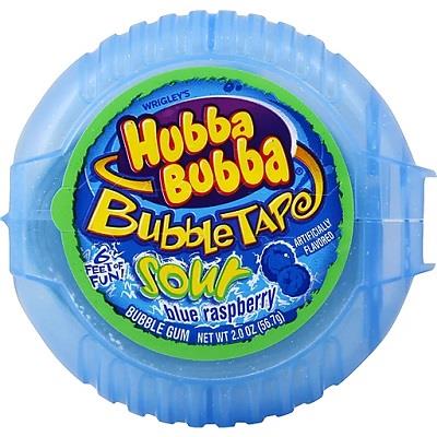 HUBBA BUBBA BUBBLE TAPE SOUR BLUE RASPBERRY 2OZ