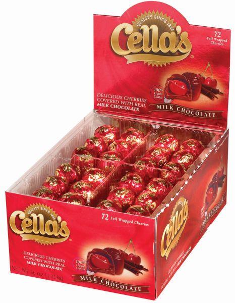 CELLA'S CHOCOLATE CHERRIES 72CT (0.5OZ)