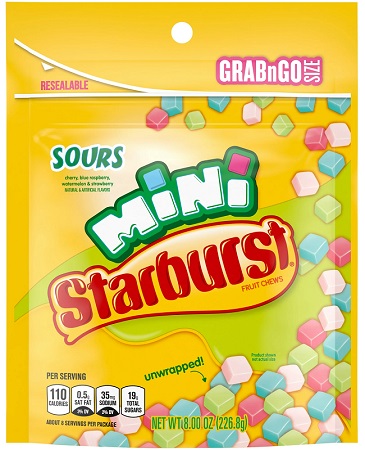 STARBURST MINI SOUR POUCH 8OZ