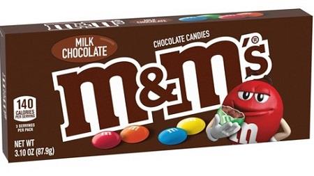 M&M'S BOX PLAIN 12/3.1OZ