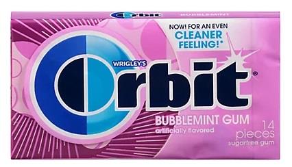 ORBIT GUM BUBBLEMINT 12CT(14 PIECE)
