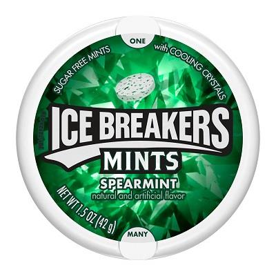 ICE BREAKERS TIN SPEARMINT 8CT (1.5OZ)