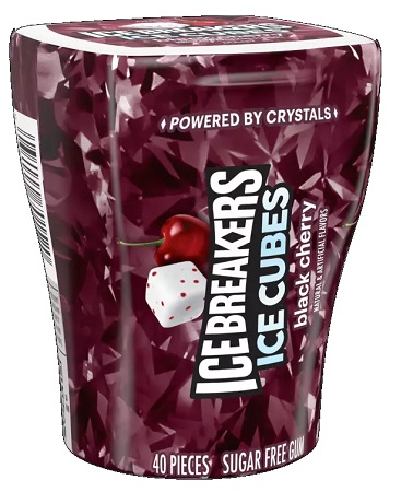ICE BREAKERS CUBE BLACK CHERRY BTL (3.24OZ/40PC)