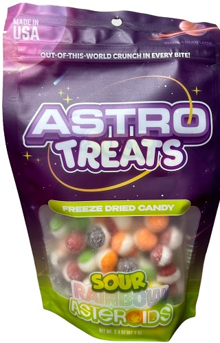 ASTRO TREATS FREEZE DRIED SOUR RAINBOW ASTEROID (2.4OZ)