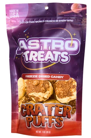 ASTRO TREATS FREEZE DRIED CRATER PUFFS (.9OZ)