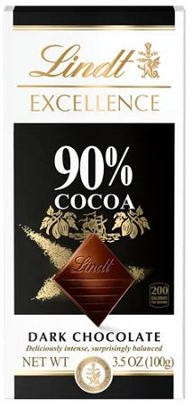 LINDT EXCELLENCE BAR 90% COCOA 3.5oz         15% OFF PROMO**AVAILABLE BY SPECIAL ORDER AND EMAIL ONLY, ALLOW 14 DAYS LEADTIME**