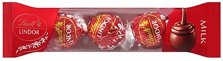 LINDOR 3PK MILK CHOCOLATE 1.3OZ    15% OFF PROMO**AVAILABLE BY SPECIAL ORDER AND EMAIL ONLY, ALLOW 14 DAYS LEADTIME**