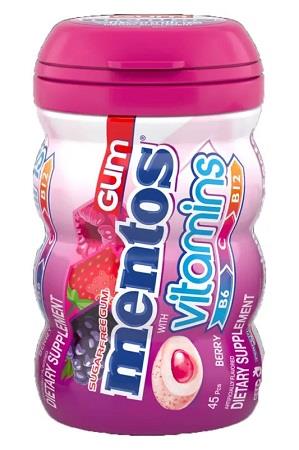 MENTOS GUM 6CT VITAMINS BERRY 45PC. (3.18OZ)