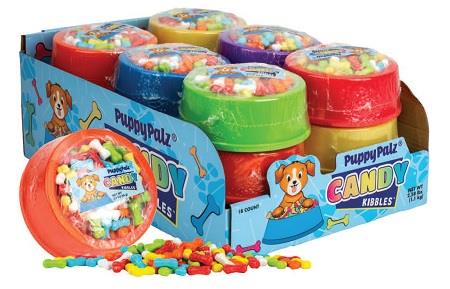 PUPPYPALZ CANDY KIBBLES BOWL 2.29OZ
