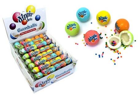 DIPPIN' DOTS FILLED GUMBALLS 1.41OZ (6PC)