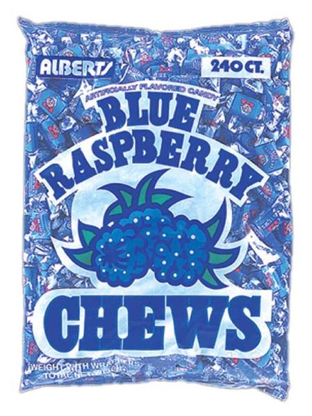 FRUIT CHEWS BLUE RASPBERRY 240CT (0.08OZ)