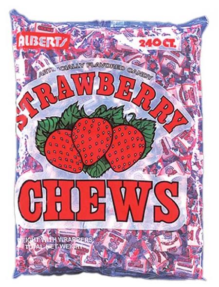 FRUIT CHEWS STRAWBERRY 240CT (0.08OZ)