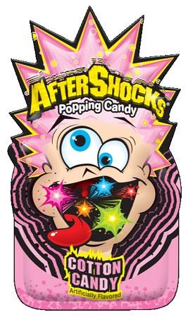 AFTERSHOCKS POPPING CANDY COTTON CANDY .33OZ