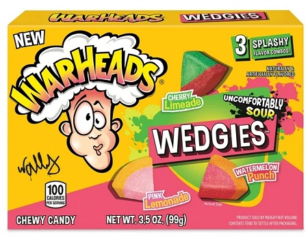 WARHEADS WEDGIES 3.5OZ BOX