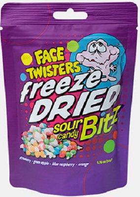 FACE TWISTERS FREEZE DRIED SOUR CANDY BITZ
