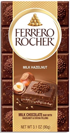 FERRERO ROCHER TABLET MILK CHOC. 3.1oz**AVAILABLE BY SPECIAL ORDER AND EMAIL ONLY, ALLOW 21 DAYS LEADTIME**
