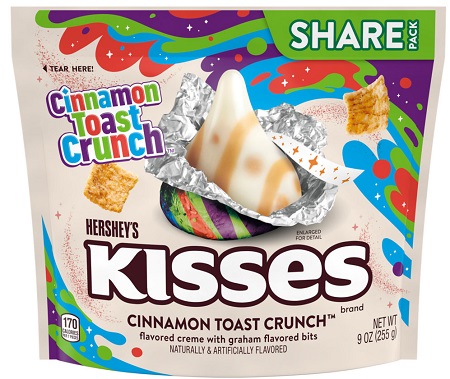 HERSHEY'S KISSES CINNAMON TOAST CRUNCH 9OZ**AVAILABLE BY SPECIAL ORDER AND EMAIL ONLY, ALLOW 21 DAYS LEADTIME**