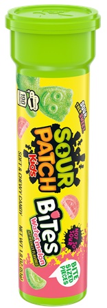 SOUR PATCH KIDS BITES WATERMELON TUBE 1.8OZ**LIMITED EDITION AVAILABLE -12/2026 - PREBOOK AVAILABLE**